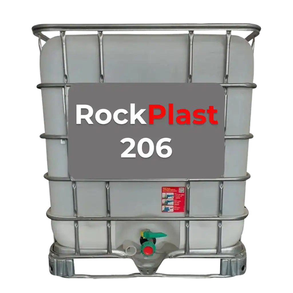 Heavy-duty intermediate bulk container (IBC) for mining and industrial liquids.