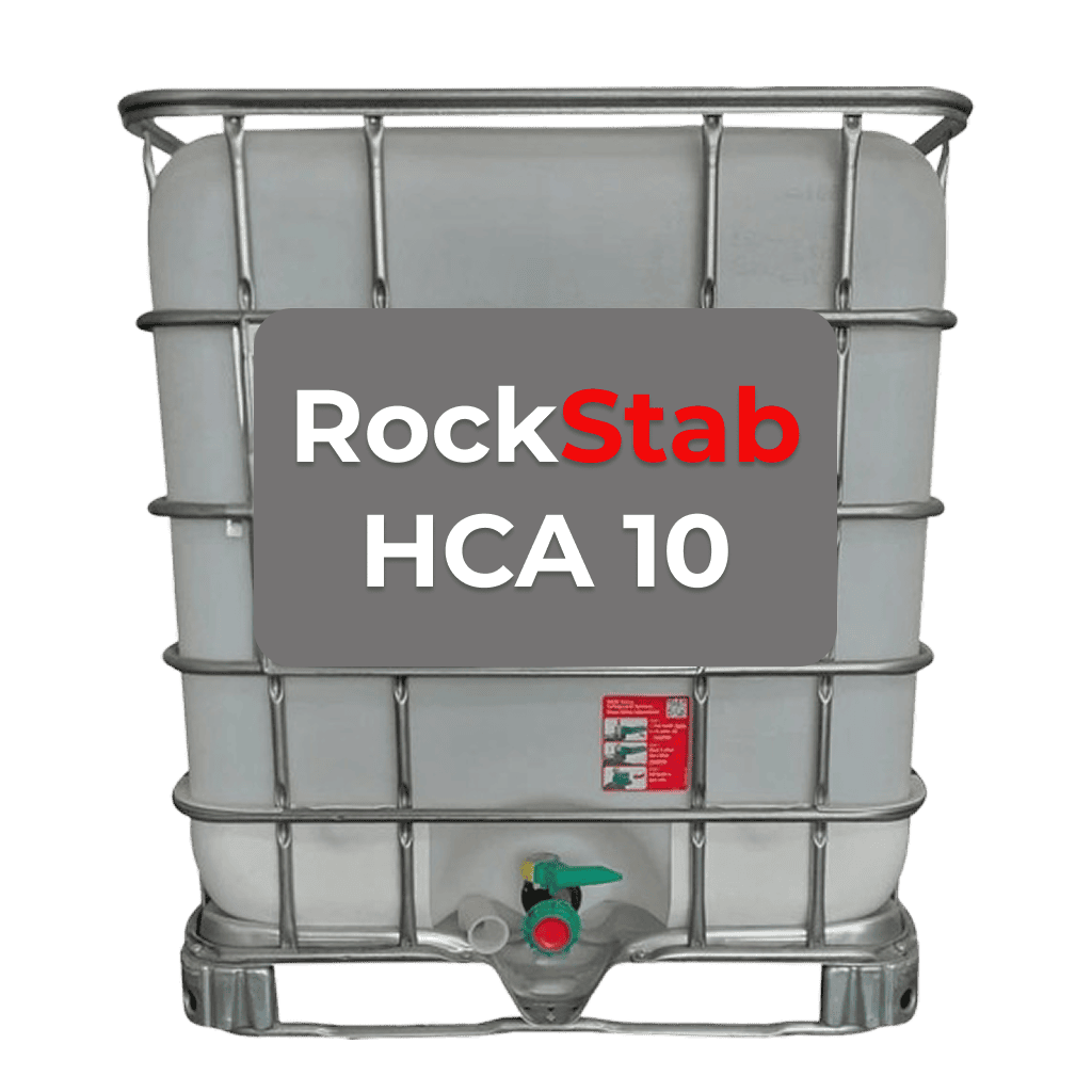 Heavy-duty industrial IBC tank for chemical storage and processing in mining applications.